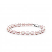 Bratara perle naturale roz pudra si argint DiAmanti FCL365-B-G